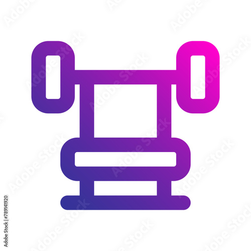 bench press gradient icon