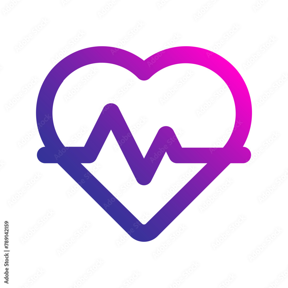 heart rate gradient icon