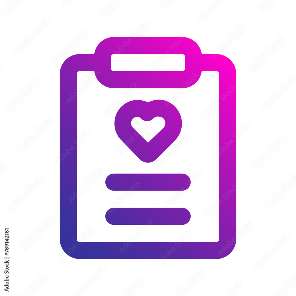 medical report gradient icon medical report gradient icon