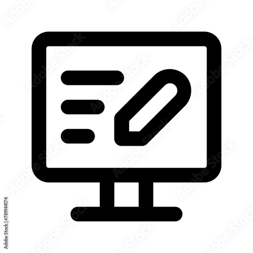 copywriting line icon