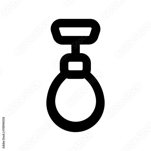punching ball line icon
