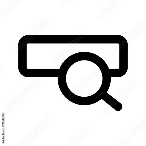search bar line icon