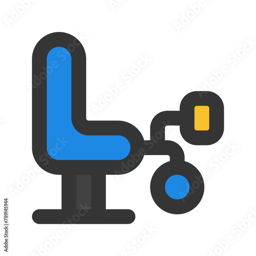 legcurl machine line color icon