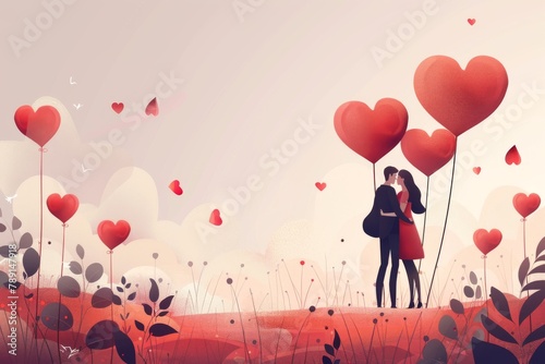 Capturing Love in Colorful Art: Romantic Visuals for Couples, Engagements, and Weddings with Stylish and Vibrant Illustrations