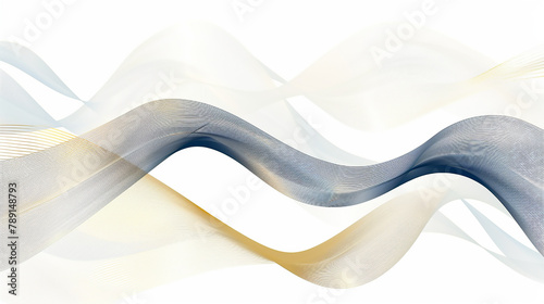 abstract flowing wave lines Design element for technology, science, modern concept.