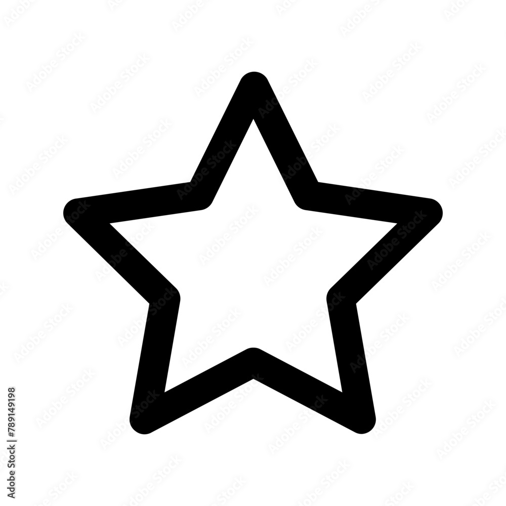 Obraz premium rating outline color icon