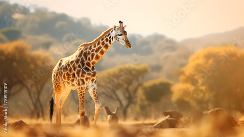 giraffe Harmonious Stride Towards Unity and Understanding photo