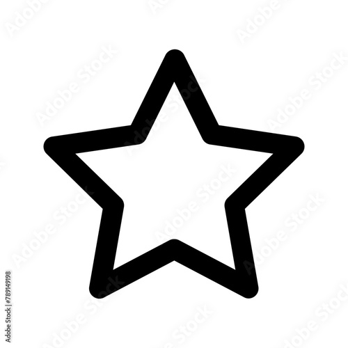 rating outline color icon