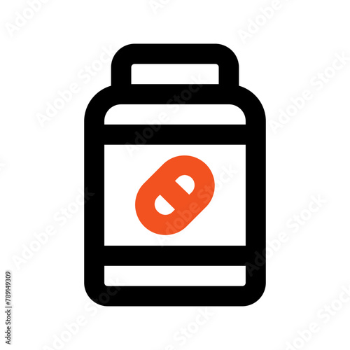 supplement outline color icon