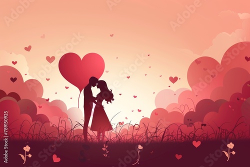 Artistic Visuals for Romantic Celebrations  Vibrant and Stylish Illustrations for Couples  Engagements  and Weddings