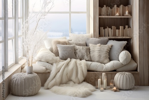 Arctic Adventure: Cozy Reading Corner Inspiration with Soft Rugs, White Decor & Snugly Pillows