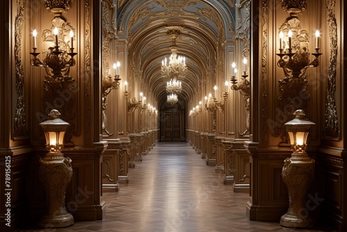 Bronze Sconces   Jeweled Wall Decor  Baroque Palace Grand Hallway Designs