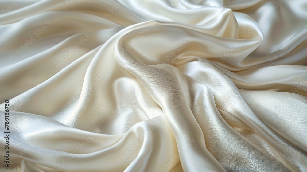Smooth cream white silk sheet with a delicate shimmer under soft lighting, designed to showcase simplicity and elegance. Smooth cream white silk sheet with a delicate shimmer under soft lighting, designed to showcase simplicity and elegance.