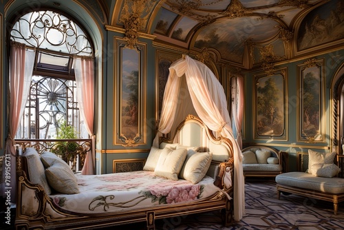 Belle    poque Parisian Parlor Decors  Canopy Daybeds and Fresco Ceilings Ambiance