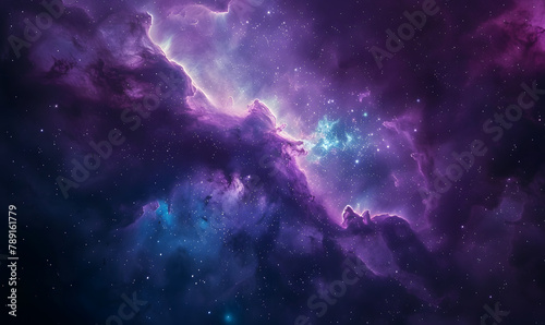 Stunning Cosmic Nebula Captured in Vivid Detail, Generative AI