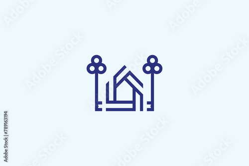 Building, real estate logo and vector	