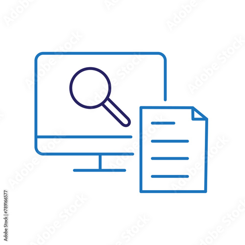 Continuous Monitoring Continuous Improvement Vector Icon Design