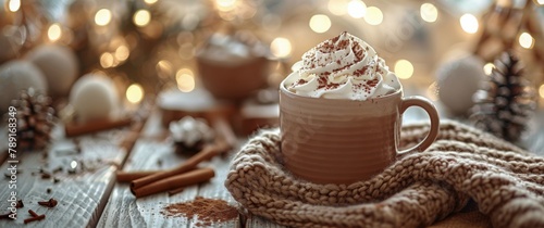 A Cup of Hot Chocolate With Whipped Cream