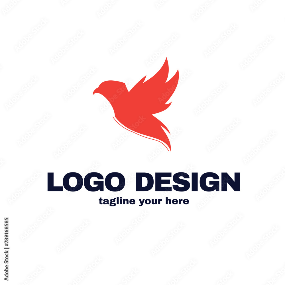 bird design logo vector in eps file