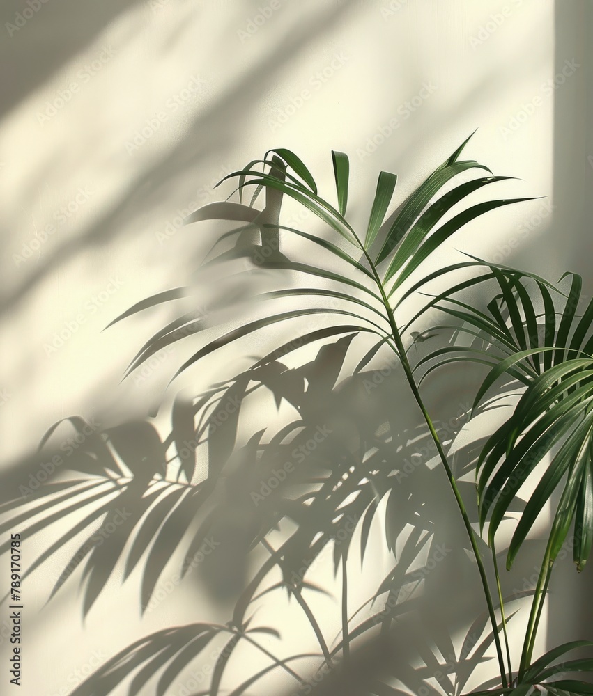 Plant Casting Shadow on Wall Plant Casting Shadow on Wall
