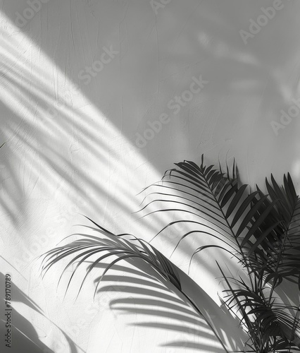 Plant Casting Shadow on Wall