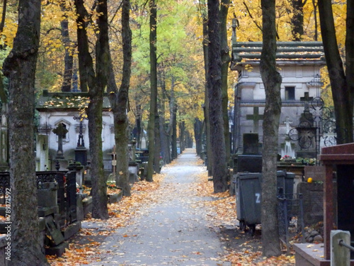 Warsaw, Poland. Powązki Cemetery