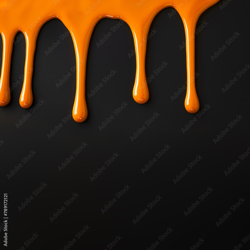 orange paint on black background orange paint on black background