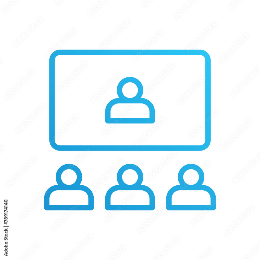 Online Conference vector icon Online Conference vector icon