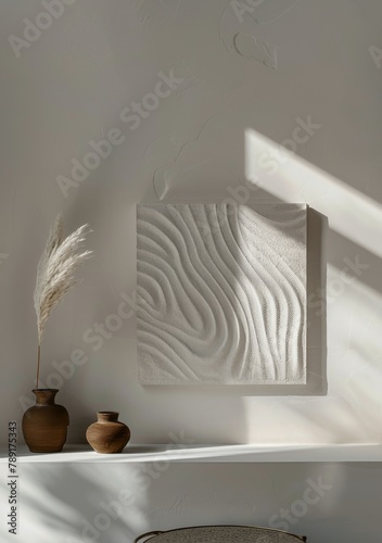 White Vase on Table