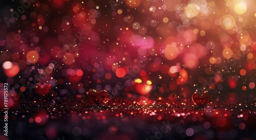 Floating Hearts in the Air