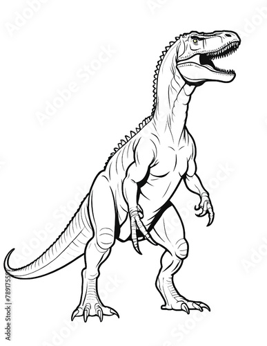 Allosaurus Dinosaur Creative Coloring