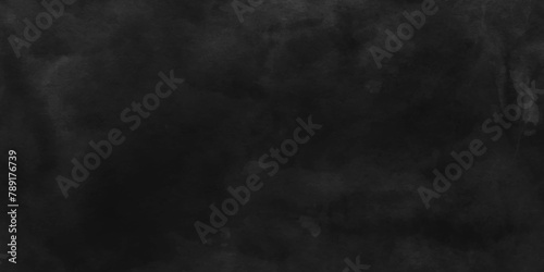 Dark black wall grunge textured concrete backdrop background. Panorama dark grey black slate gradient background or texture. Vector black concrete texture. Stone wall background.