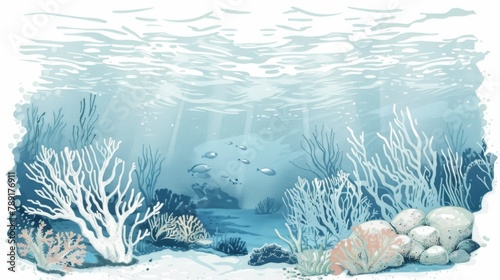 Tranquil underwater seascap...