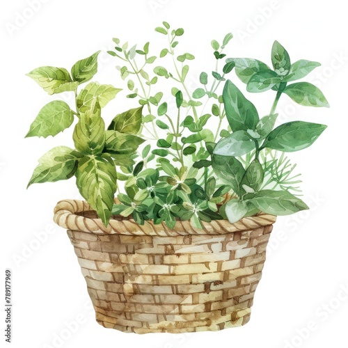 herbs bouquet illustration