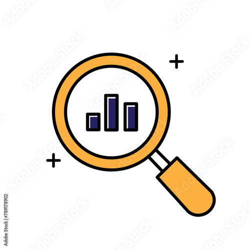 Contextual Analysis Vector Icon Design