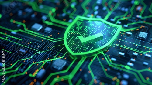 Cyber Protection Shield on Electronic Circuit