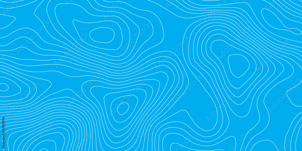 Abstract blue topography contour map background design .geometric white wave curve lines texture .abstract topographic map with wave line pattern . Abstract blue topography contour map background design .geometric white wave curve lines texture .abstract topographic map with wave line pattern .