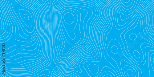 Abstract blue topography contour map background design .geometric white wave curve lines texture .abstract topographic map with wave line pattern .