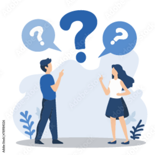 two individuals, with one person asking multiple questions