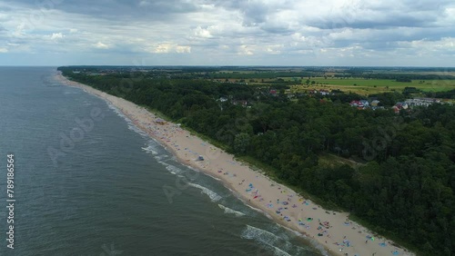 Wallpaper Mural Panorama Beach Baltic Sea Pustkowo Boisko Plaza Morze Baltyckie Aerial Poland Torontodigital.ca