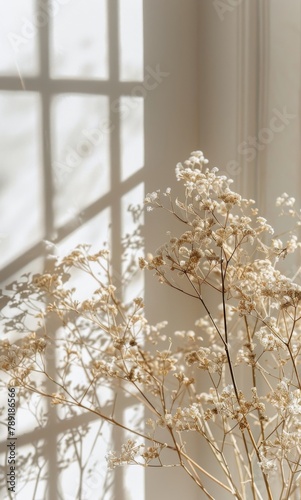 Vase With White Flowers