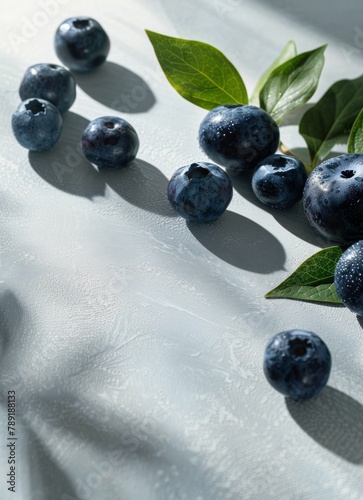 White Bowl Filled With Blueberries on Table