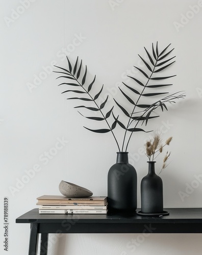 Table With Vase and Plant