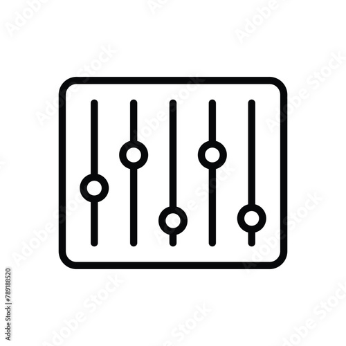Equalizer vector icon