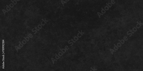 Dark black wall grunge textured concrete backdrop background. Panorama dark grey black slate gradient background or texture. Vector black concrete texture. Stone wall background.