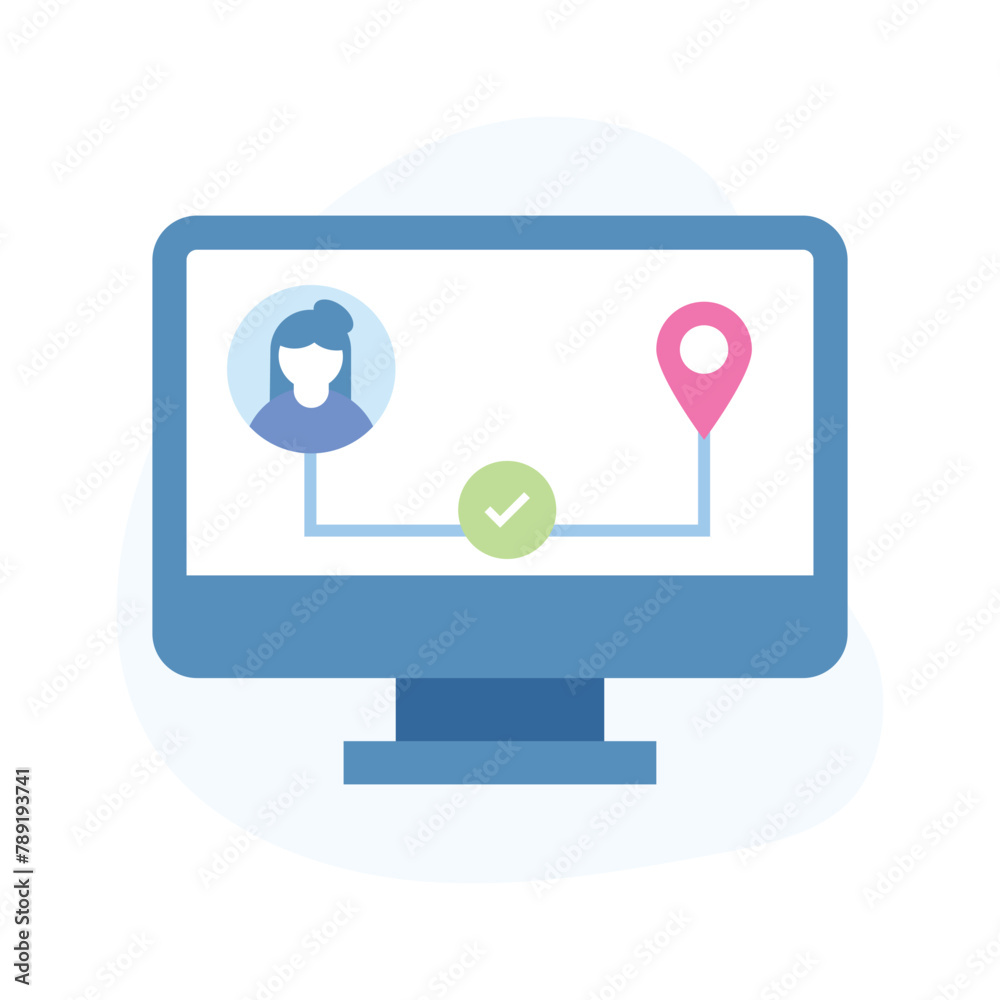 map pins sign location icon with flat simple style. vector illustration map pins sign location icon with flat simple style. vector illustration