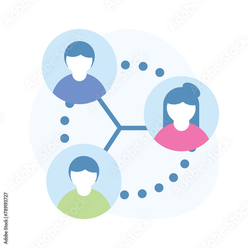 Get your hands on this beautifully designed icon of teamwork, ready to use vector