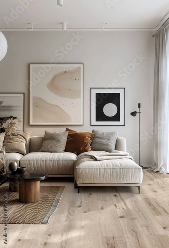 Spacious Living Room With Large Window