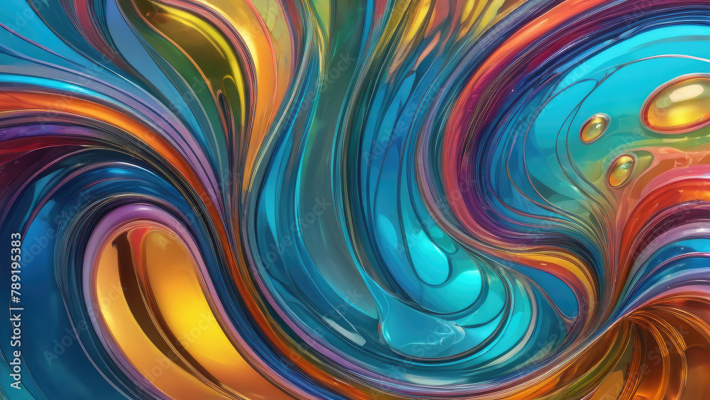 Abstract 3D fluid vibrant colorfull wallpaper Abstract 3D fluid vibrant colorfull wallpaper