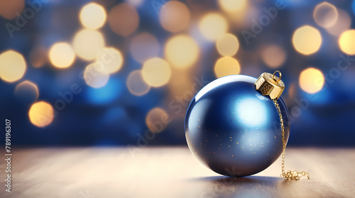 Christmas ball background  Christmas and New Year holidays concept with copy space for text